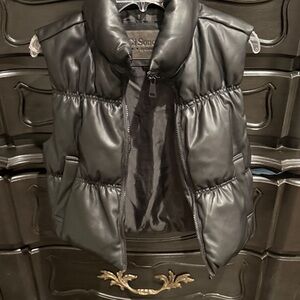 Ci Sono Charcoal Puffer Vest